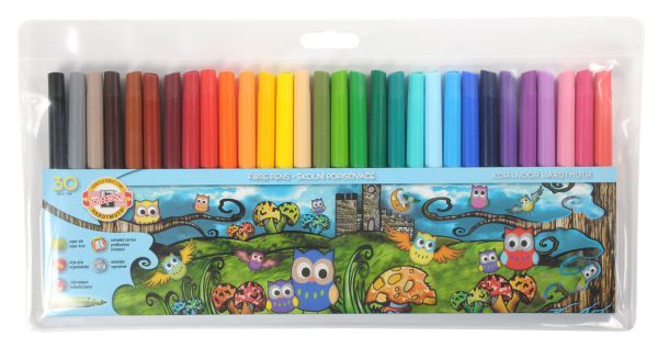 Фломастеры KOH-I-NOOR Owls 771012CJ01TE