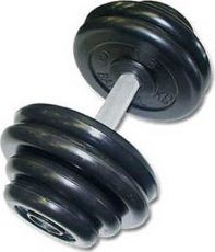 Гантель MB Barbell Профи 38.5кг Black